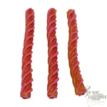 three tutti Frutti twists candy sticks