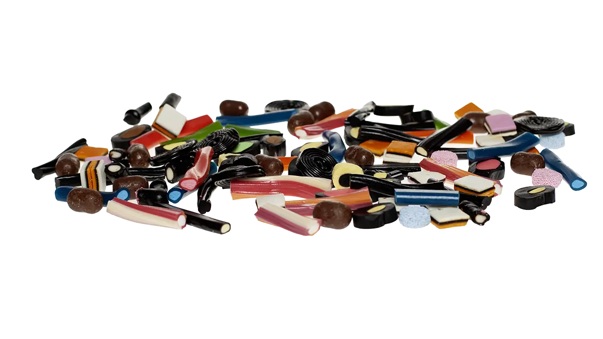 flavoured candy and liquorice