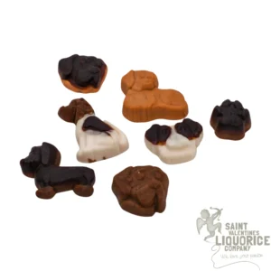 Katja Trouwe Rakkers - vegan soft gummy & foam liquorice mix in fun dog shapes