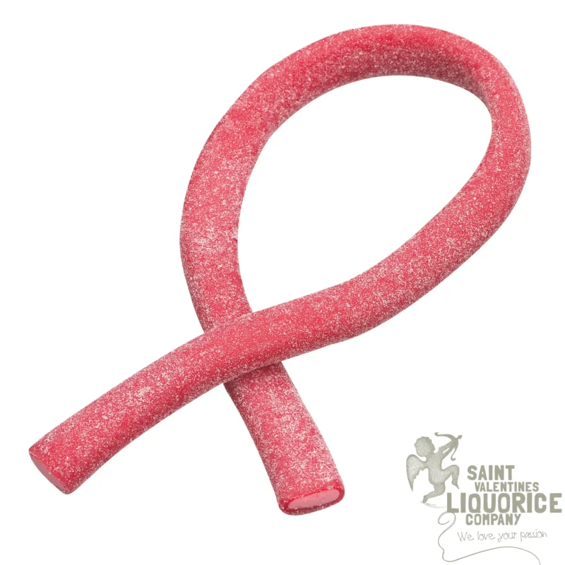 Large sour strawberry candy sticks with a tangy sugar coating. ~50cm, 100g. Bright, fruity and satisfyingly sour. Order from Saint Valentine's