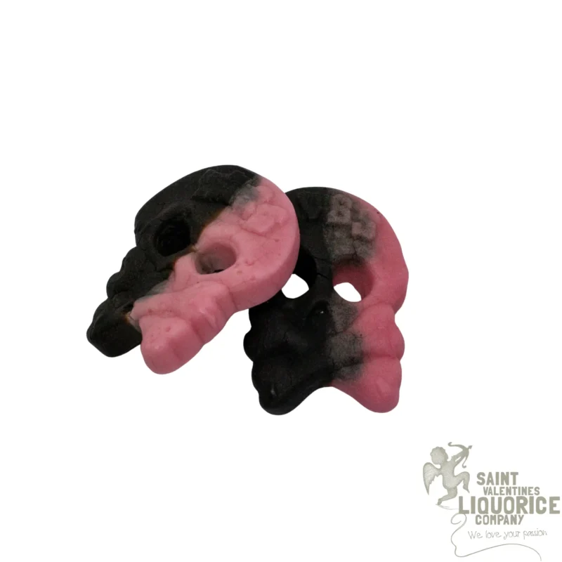 BUBS-Raspberry-Skulls liquorice foam skulls